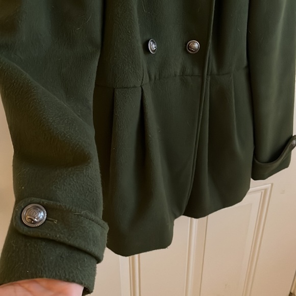 Forever 21 Green Pea Coat - Picture 3 of 8